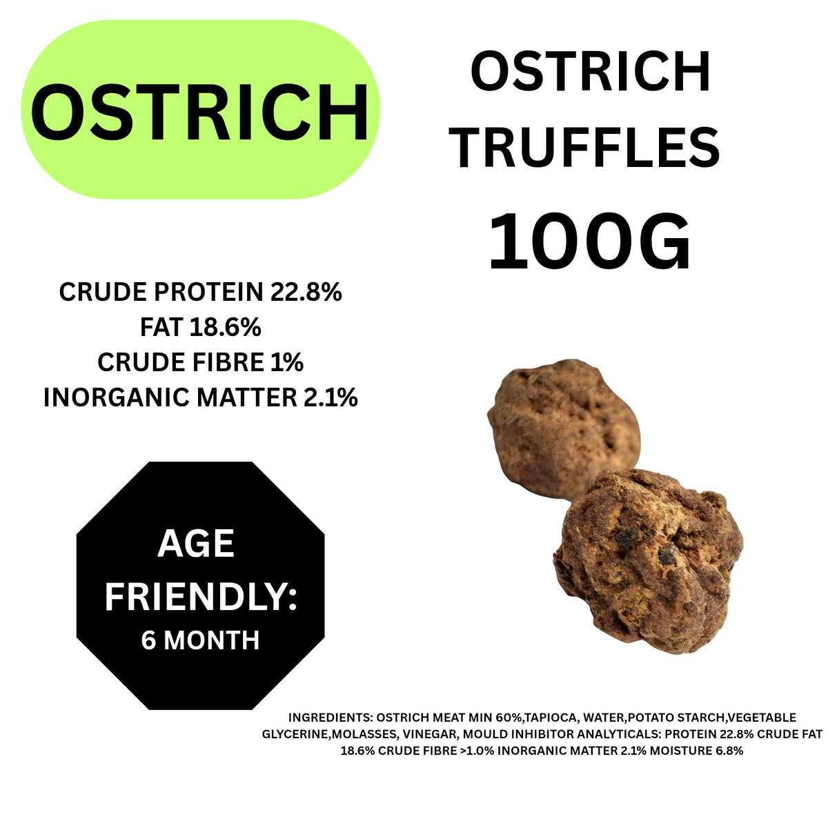 Natural Dog Treats OSTRICH Pick N Mix Selection