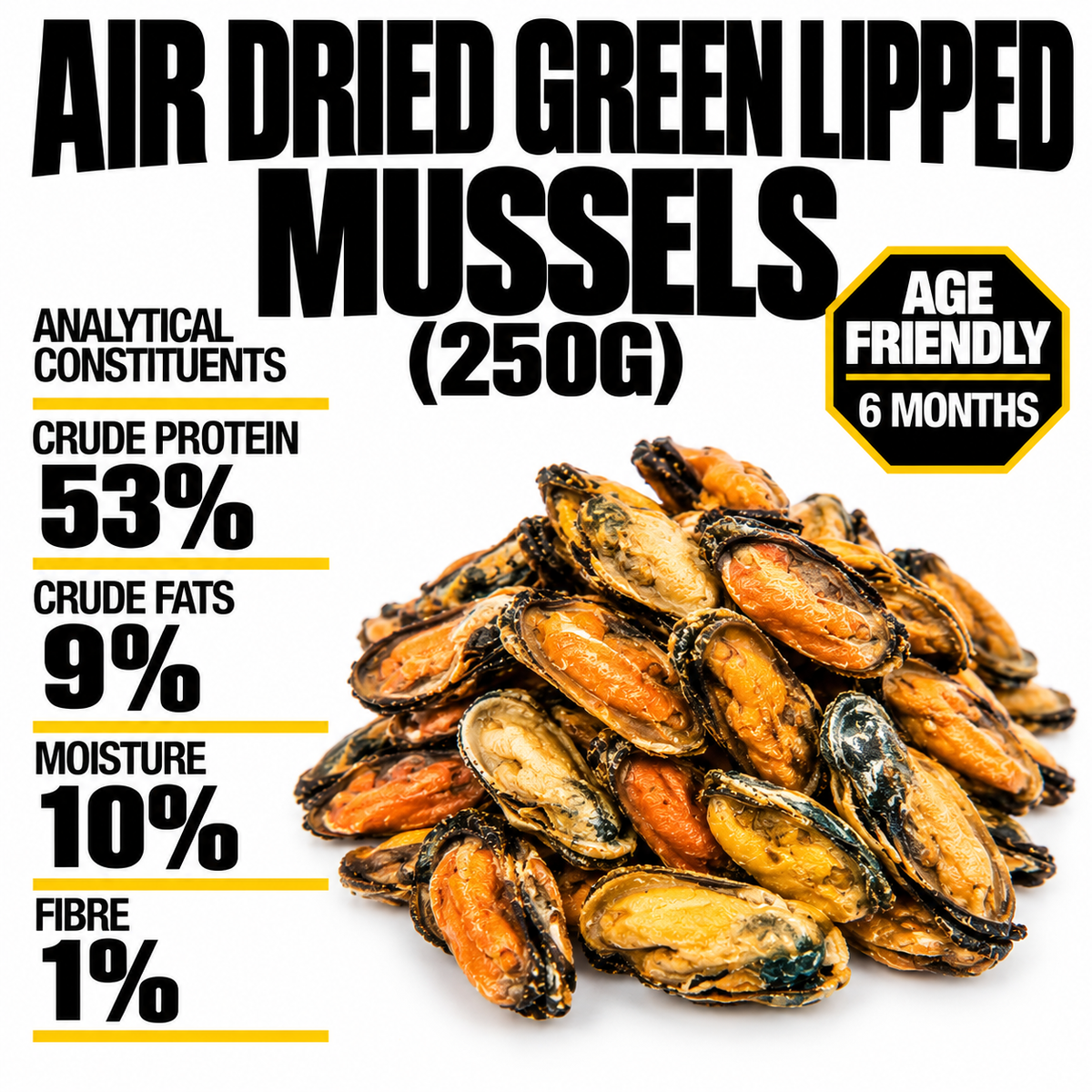 Green Lipped Mussels for Dogs & Cats