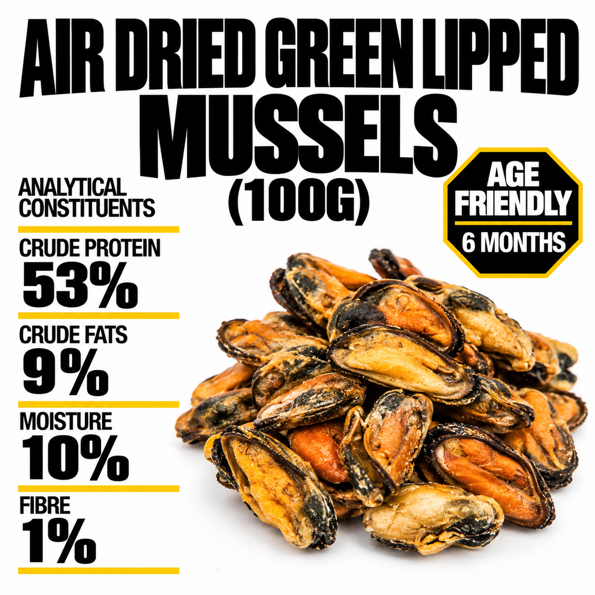 Green Lipped Mussels for Dogs & Cats