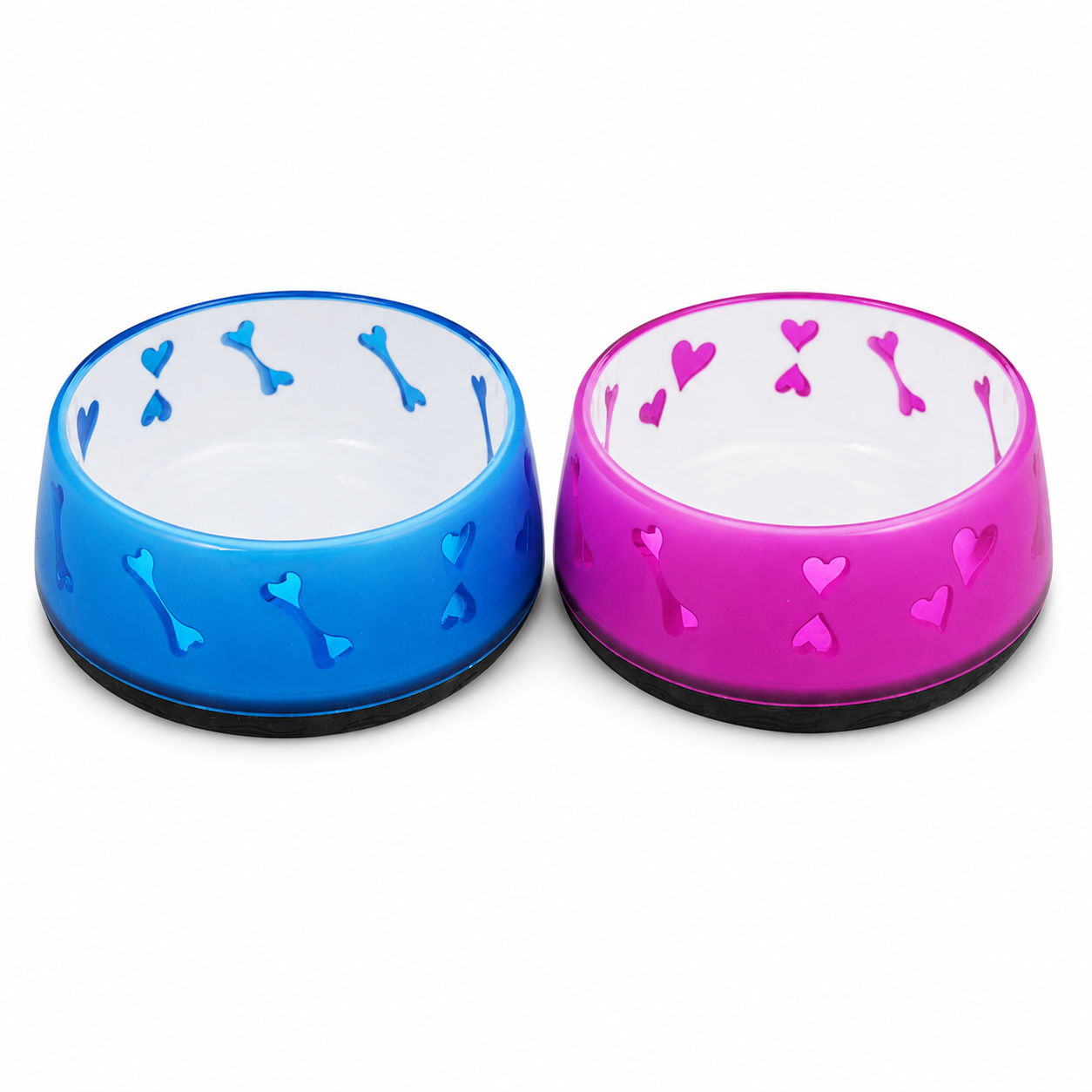 All For Paws Anti Slip Dog Bowl with Hearts Large