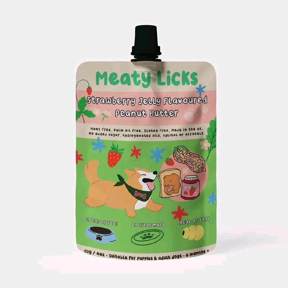 Meaty Licks Flavoured Peanut Butter for Dogs
