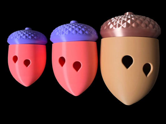 3D Printer Treat Dispensing Dog Toys Acorn Design