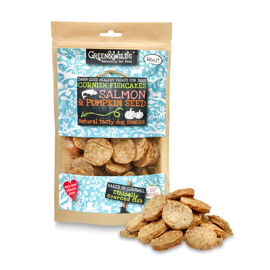 Green & Wilds Dog Treats Fish Collection