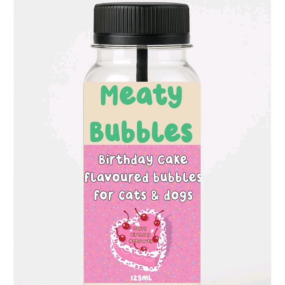 Meaty Licks Flavoured Bubbles for Cats & Dogs 125ml