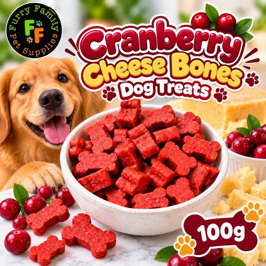 Cranberry Cheese Bones Dog Treats 100g