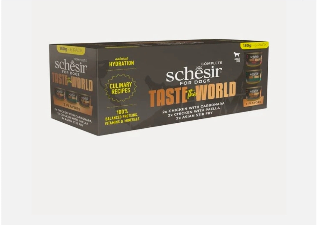 Schesir Taste The World Adult Dog Variety Pack 6X150g