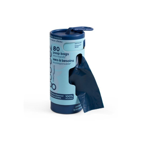 Goo-eez Eco Friendly Poo Bags with Disposable Dispenser 80 Bags (Scented)