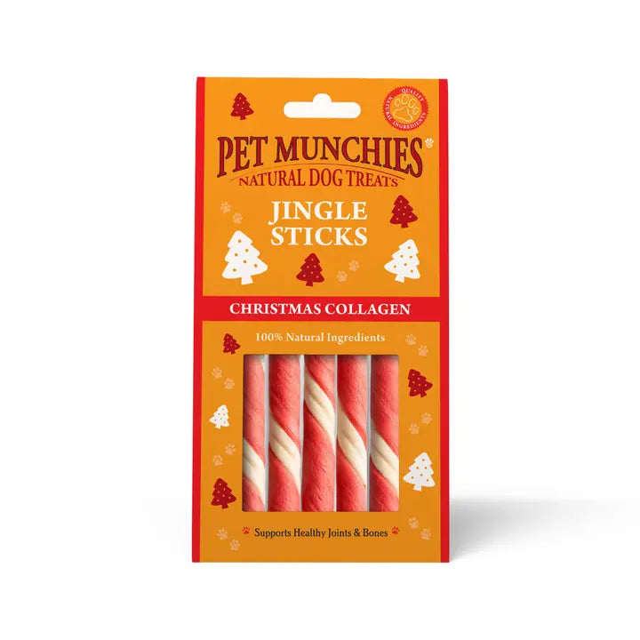 LAUNCHING SOON! Pet Munchies Jingle Sticks Dog Treats