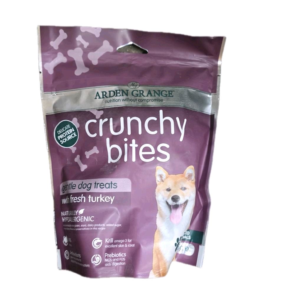 Arden Grange Crunchy Bites Dog Treats 225g