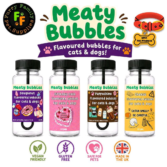 Meaty Licks Flavoured Bubbles for Cats & Dogs 125ml