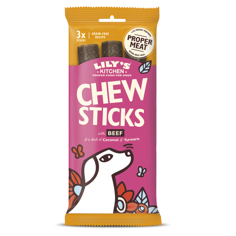 Lily's Kitchen Chew Sticks with Beef 120g