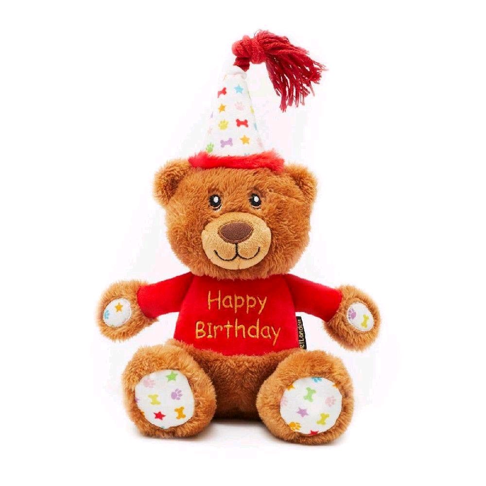 Dog Toy Plush Birthday Bear