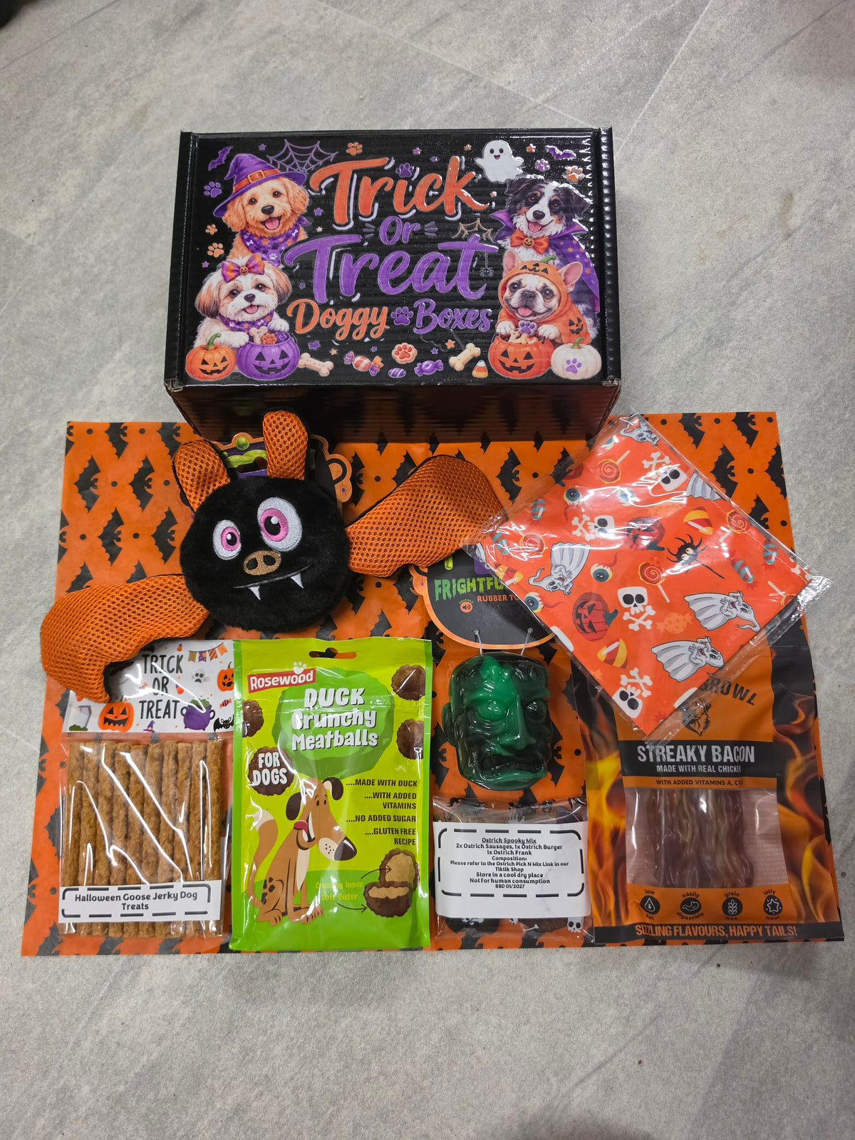 Halloween Dog Treat or Treat Box