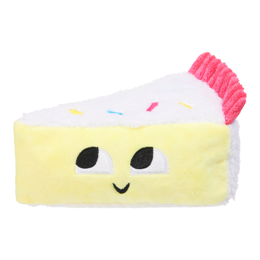 Bark Dog Toy Vanilla Squeak Cake
