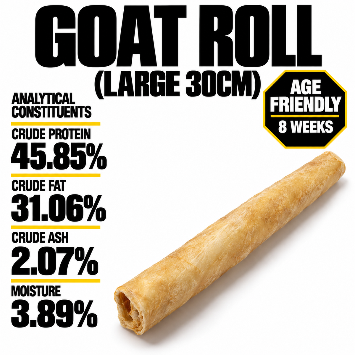 Goat Roll Large 30cm (single)