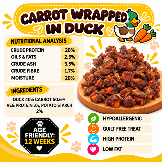 Carrot Wrapped in Duck Dog Treats