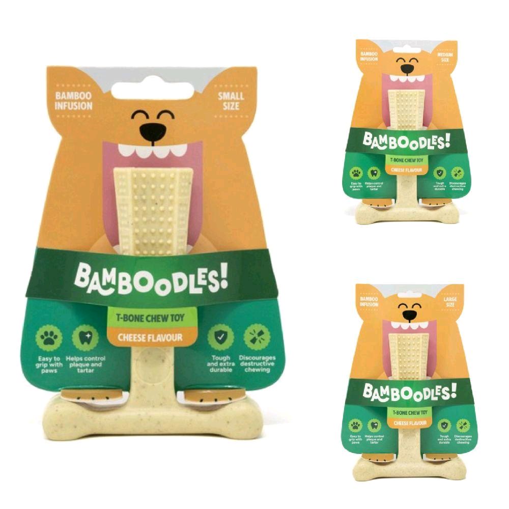 Bamboodles Dog Toy Cheese Flavour