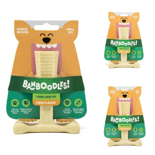 Bamboodles Dog Toy Cheese Flavour